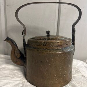 Vintage Brass Teapot with Handle